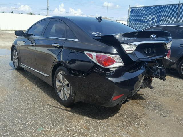 KMHEC4A43DA100336 - 2013 HYUNDAI SONATA HYB BLACK photo 3