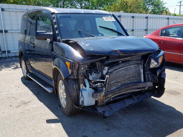 5J6YH28778L004155 - 2008 HONDA ELEMENT EX BLACK photo 1