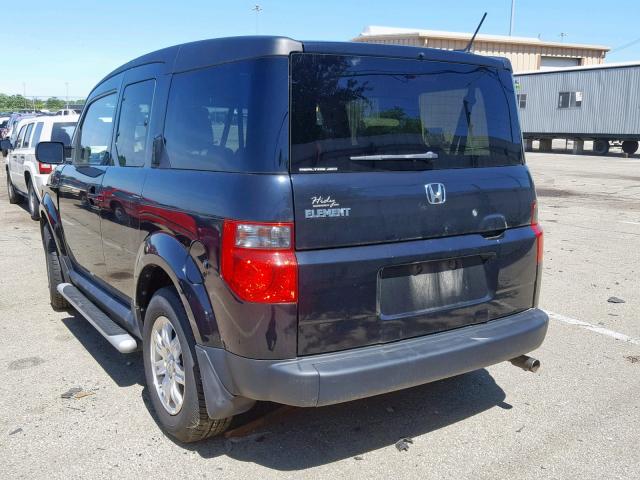 5J6YH28778L004155 - 2008 HONDA ELEMENT EX BLACK photo 3