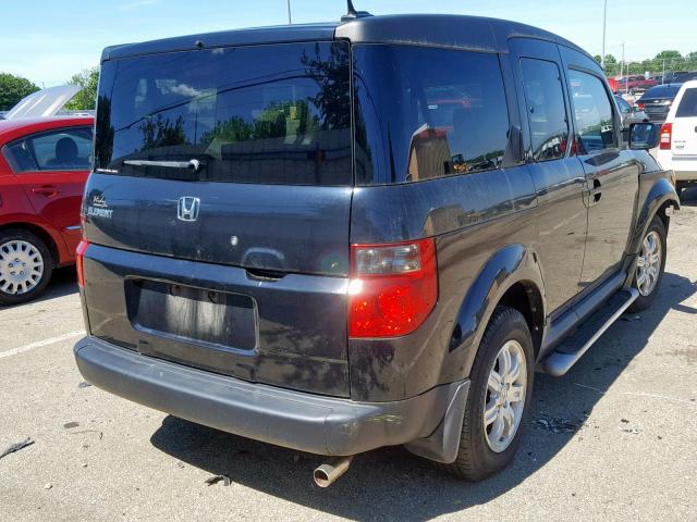 5J6YH28778L004155 - 2008 HONDA ELEMENT EX BLACK photo 4