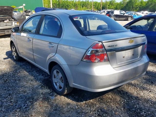 KL1TD5DE5BB194463 - 2011 CHEVROLET AVEO LS SILVER photo 3