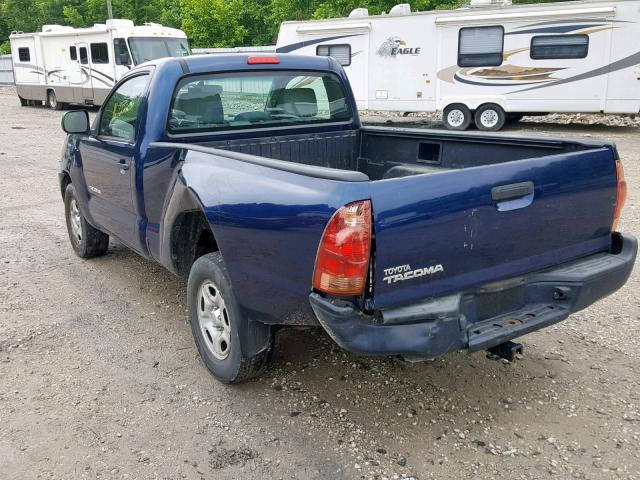 5TENX22N26Z171931 - 2006 TOYOTA TACOMA BLUE photo 3