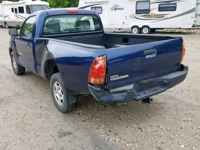 5TENX22N26Z171931 - 2006 TOYOTA TACOMA BLUE photo 9