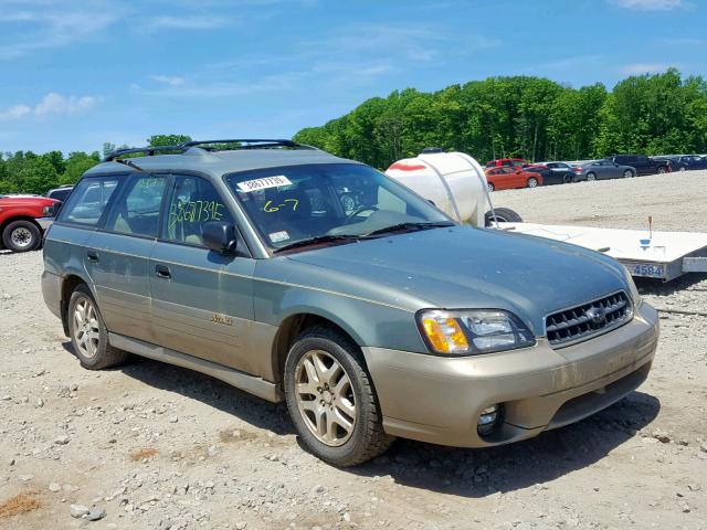 4S3BH675137610099 - 2003 SUBARU LEGACY OUT GREEN photo 1