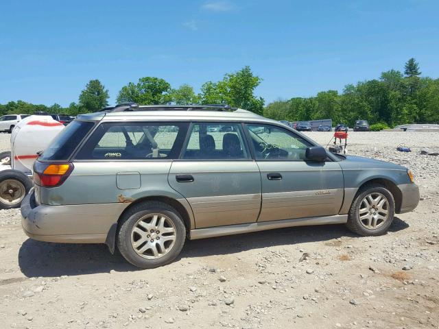 4S3BH675137610099 - 2003 SUBARU LEGACY OUT GREEN photo 9