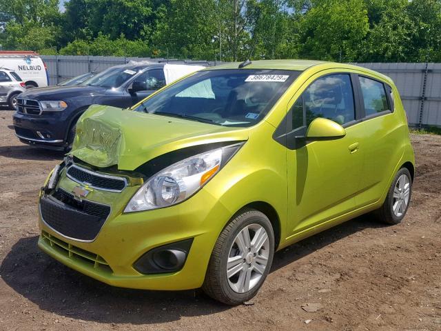 KL8CB6S90DC566677 - 2013 CHEVROLET SPARK LS GREEN photo 2