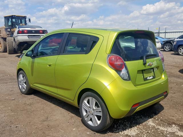 KL8CB6S90DC566677 - 2013 CHEVROLET SPARK LS GREEN photo 3