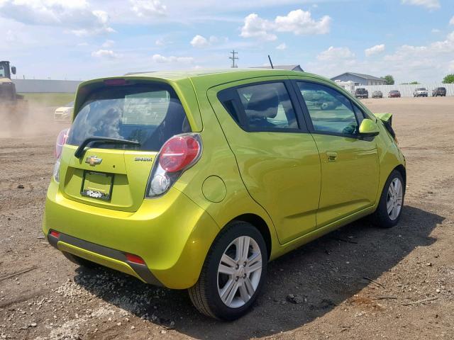 KL8CB6S90DC566677 - 2013 CHEVROLET SPARK LS GREEN photo 4