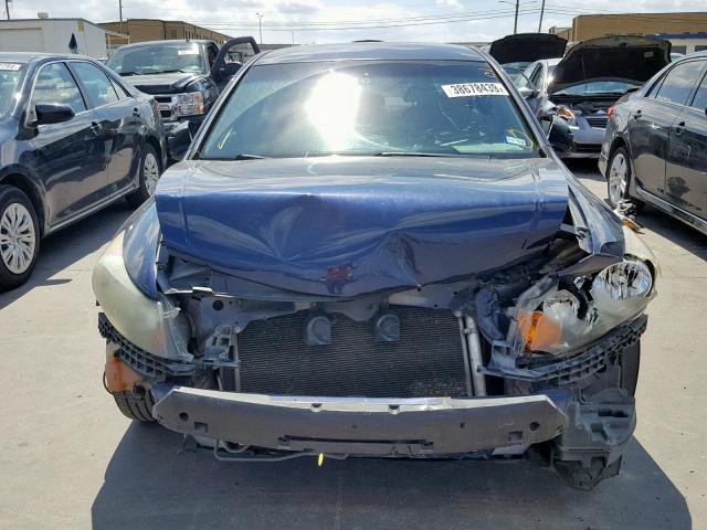 1HGCP26489A071440 - 2009 HONDA ACCORD LXP BLUE photo 7