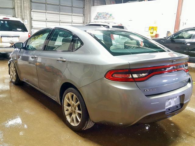 1C3CDFBA3DD716209 - 2013 DODGE DART SXT GRAY photo 3