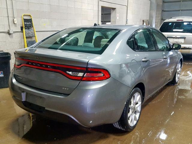 1C3CDFBA3DD716209 - 2013 DODGE DART SXT GRAY photo 4