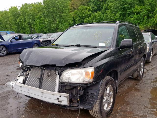 JTEHP21A670223389 - 2007 TOYOTA HIGHLANDER BLACK photo 2