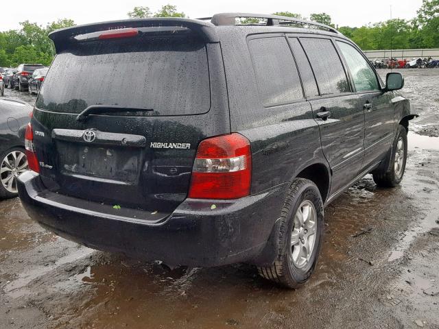 JTEHP21A670223389 - 2007 TOYOTA HIGHLANDER BLACK photo 4