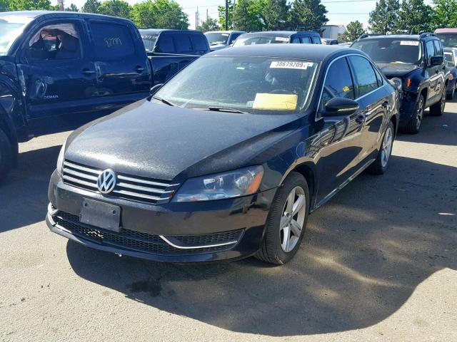 1VWBH7A3XCC009291 - 2012 VOLKSWAGEN PASSAT SE BLACK photo 2