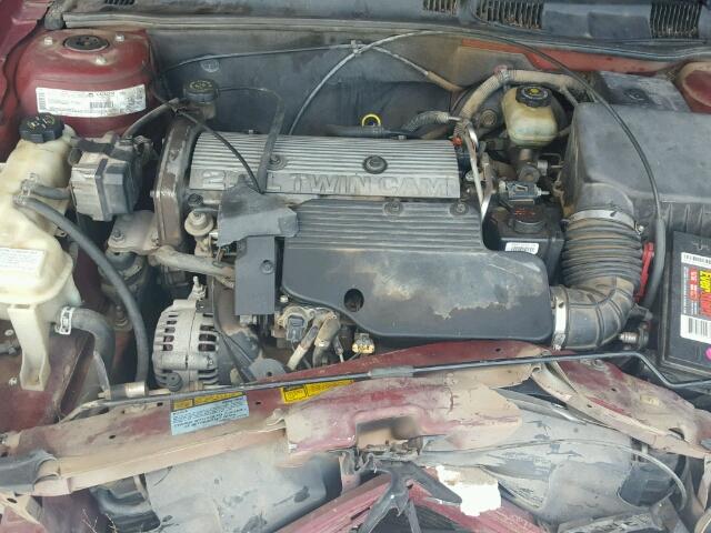 1G3NL52T31C152288 - 2001 OLDSMOBILE ALERO GL MAROON photo 7