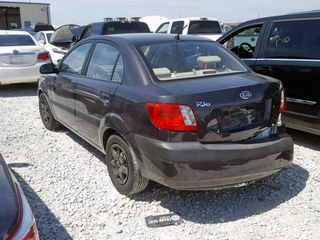 KNADE123966032853 - 2006 KIA RIO CHARCOAL photo 3