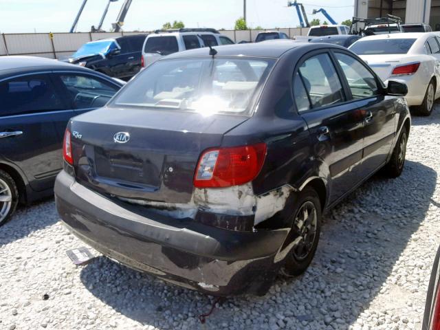 KNADE123966032853 - 2006 KIA RIO CHARCOAL photo 4