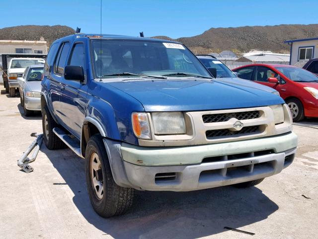 5N1ED28T81C537263 - 2001 NISSAN XTERRA XE BLUE photo 1