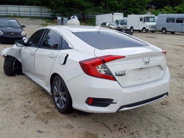 19XFC1F73KE200232 - 2019 HONDA CIVIC EXL WHITE photo 3