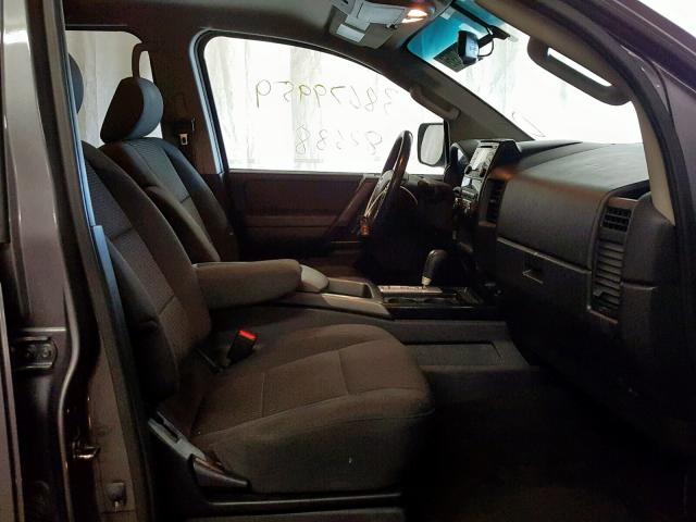 1N6AA0EC4EN500318 - 2014 NISSAN TITAN S BROWN photo 5