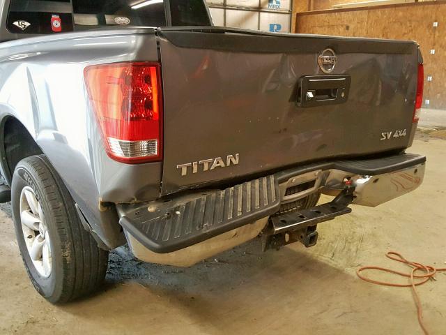 1N6AA0EC4EN500318 - 2014 NISSAN TITAN S BROWN photo 9