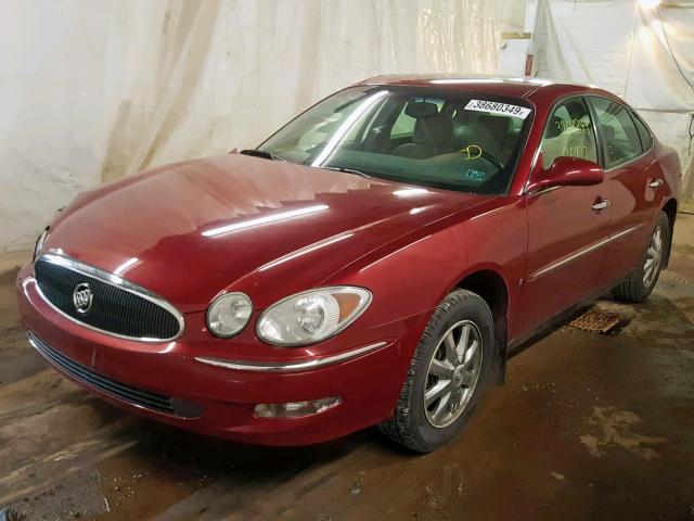 2G4WC582971229615 - 2007 BUICK LACROSSE C RED photo 2