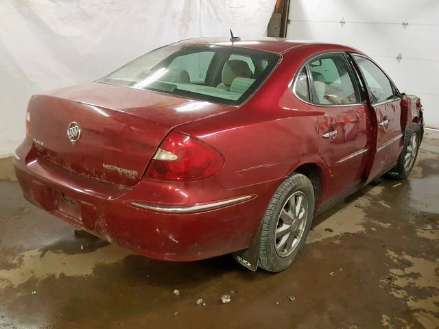 2G4WC582971229615 - 2007 BUICK LACROSSE C RED photo 4