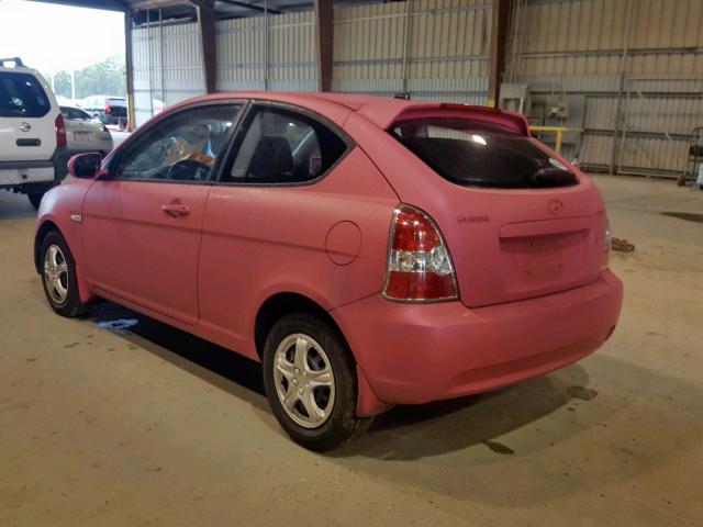 KMHCM3AC1AU159966 - 2010 HYUNDAI ACCENT BLU PINK photo 3