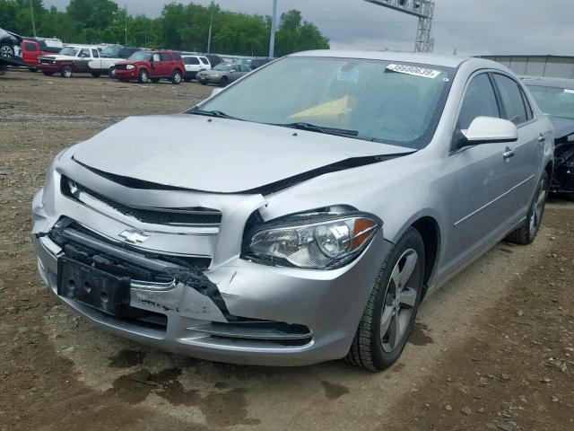 1G1ZC5E00CF116619 - 2012 CHEVROLET MALIBU 1LT 银色 照片 2