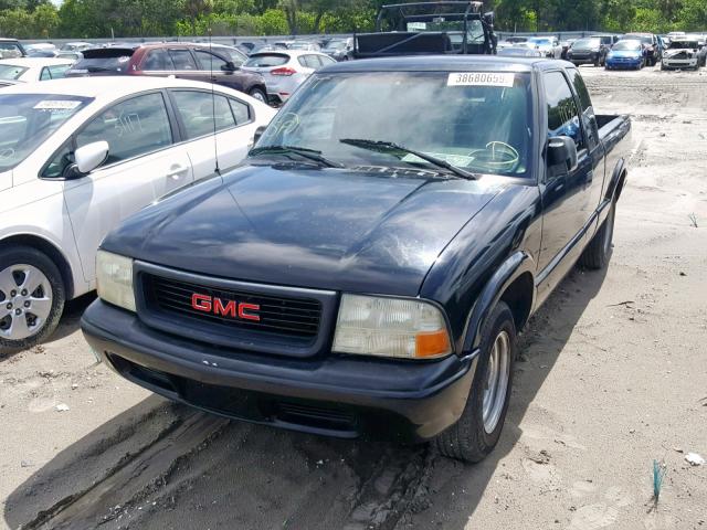 1GTCS19H338224746 - 2003 GMC SONOMA BLACK photo 2