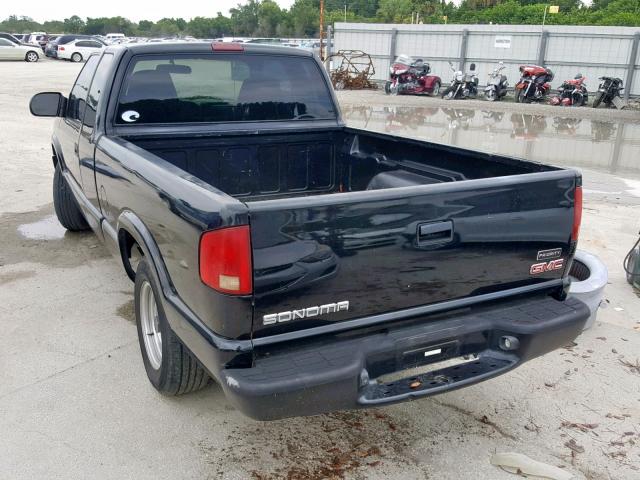 1GTCS19H338224746 - 2003 GMC SONOMA BLACK photo 3