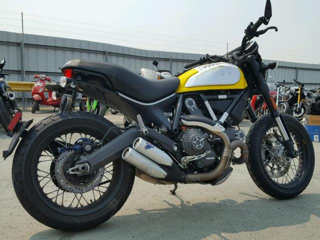 ML015ANM9GT005987 - 2016 DUCATI SCRAMBLER YELLOW photo 4