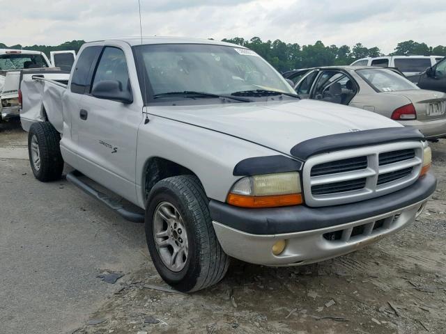 1B7GL22X41S337725 - 2001 DODGE DAKOTA SILVER photo 1