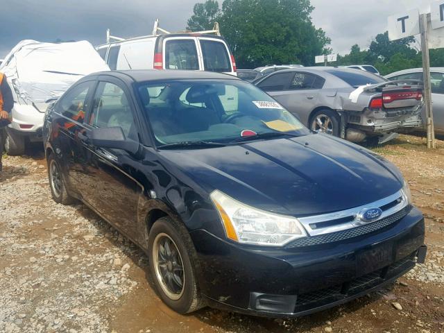 1FAHP32N48W278844 - 2008 FORD FOCUS S/SE BLACK photo 1