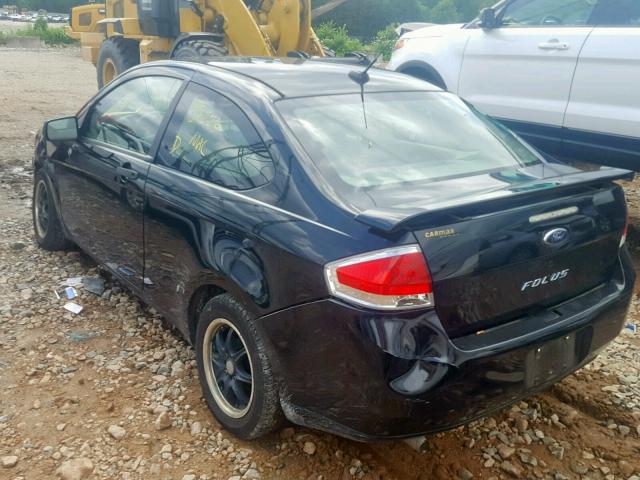 1FAHP32N48W278844 - 2008 FORD FOCUS S/SE BLACK photo 3