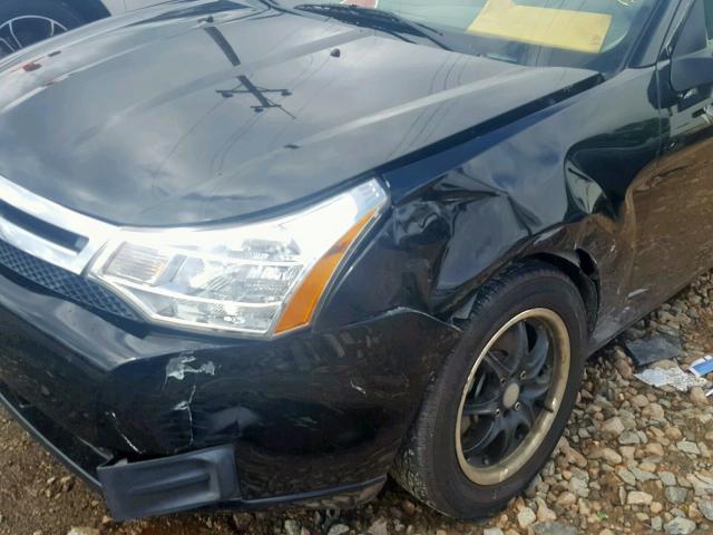 1FAHP32N48W278844 - 2008 FORD FOCUS S/SE BLACK photo 9