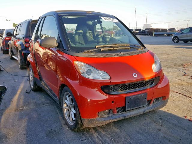 WMEEK31X58K190165 - 2008 SMART FORTWO PAS RED photo 1