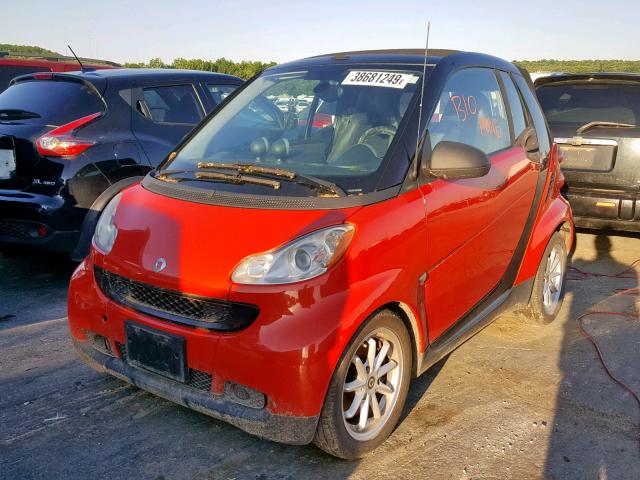 WMEEK31X58K190165 - 2008 SMART FORTWO PAS RED photo 2