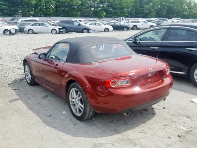 JM1NC25F790202918 - 2009 MAZDA MX-5 MIATA RED photo 3