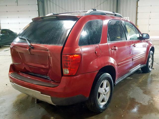 2CKDL63F266092507 - 2006 PONTIAC TORRENT RED photo 4