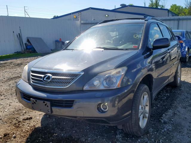 JTJHW31U482070571 - 2008 LEXUS RX 400H GRAY photo 2