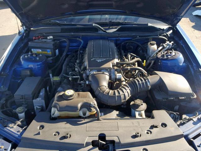 1ZVHT82H395103986 - 2009 FORD MUSTANG GT BLUE photo 7