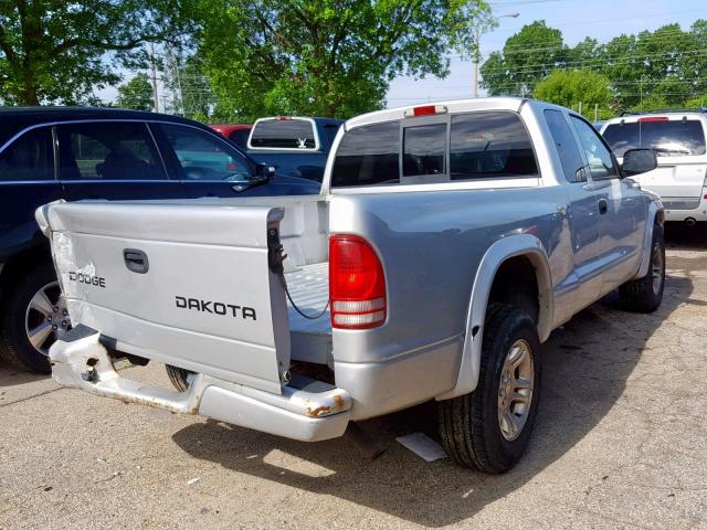 1D7HL32X73S374416 - 2003 DODGE DAKOTA SPO SILVER photo 4