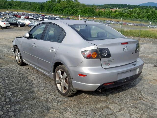 JM1BK323061488249 - 2006 MAZDA 3 S SILVER photo 3