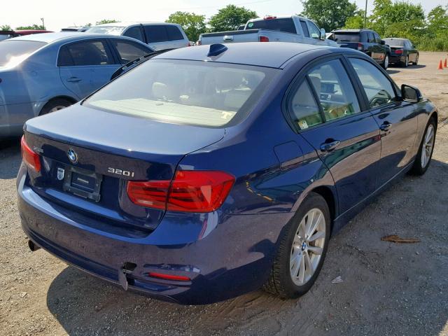 WBA8E5G55GNT94995 - 2016 BMW 320 XI BLUE photo 4