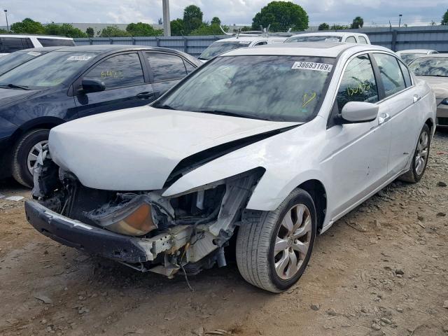 1HGCP36889A043310 - 2009 HONDA ACCORD EXL WHITE photo 2