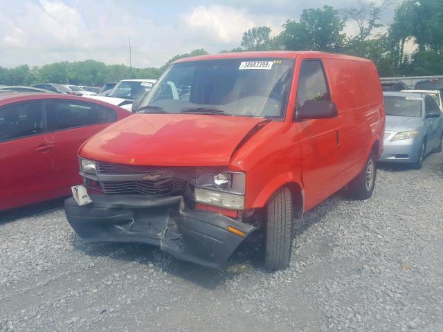 1GCDM19XX4B130082 - 2004 CHEVROLET ASTRO RED photo 2