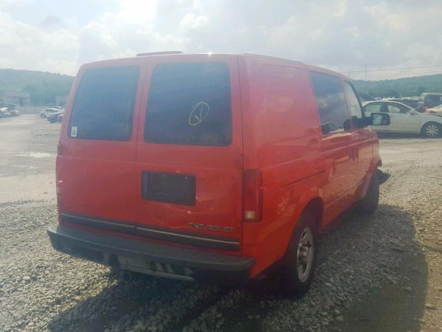 1GCDM19XX4B130082 - 2004 CHEVROLET ASTRO RED photo 4