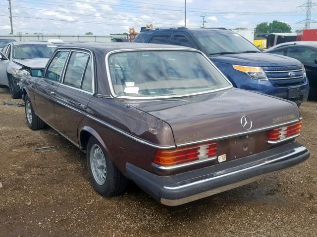 WDBAB33A3EA126213 - 1984 MERCEDES-BENZ 300 DT BROWN photo 3