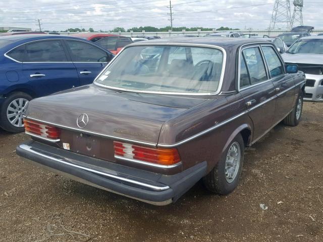 WDBAB33A3EA126213 - 1984 MERCEDES-BENZ 300 DT BROWN photo 4